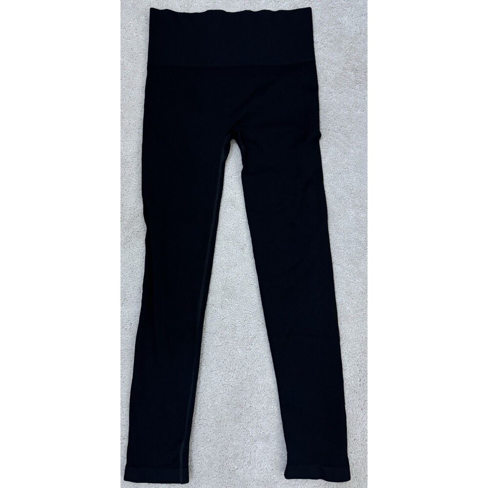 TNA By Aritzia 26" Black Ribbed Leggings Large